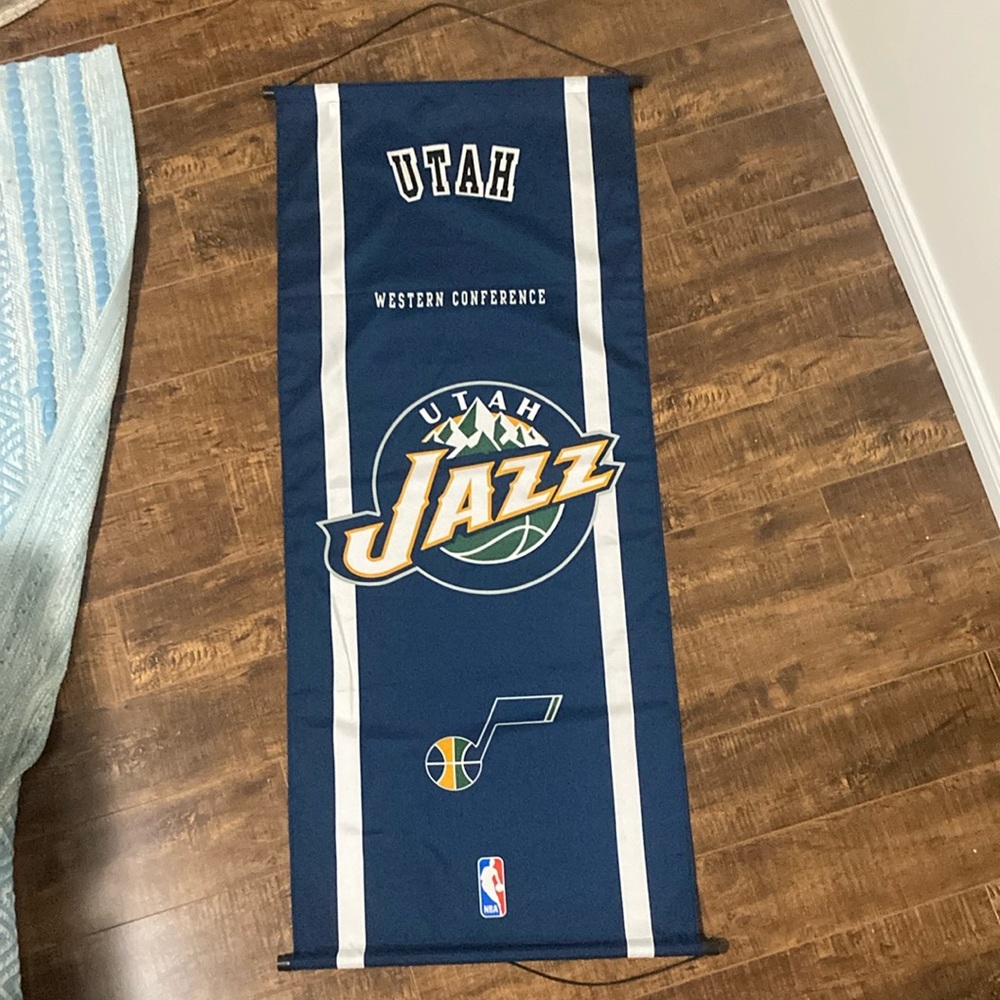 Utah Jazz NBA Wall Banner 18”x44”